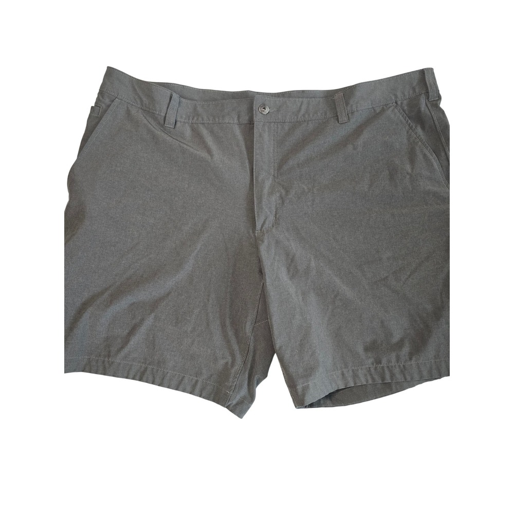 Duluth Trading Co Dry on the Fly Shorts Mens 46 Gray Olive Stretch Hiking Travel